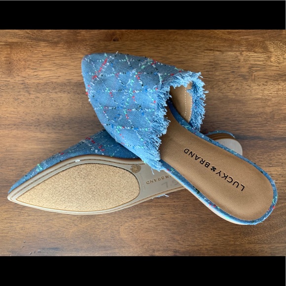 LUCKY BRAND Denim Flats NEW Sz 7.5 - Picture 5 of 8